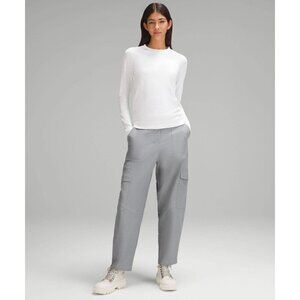 lululemon Women's Rest Less Pullover White Long Sleeve Top